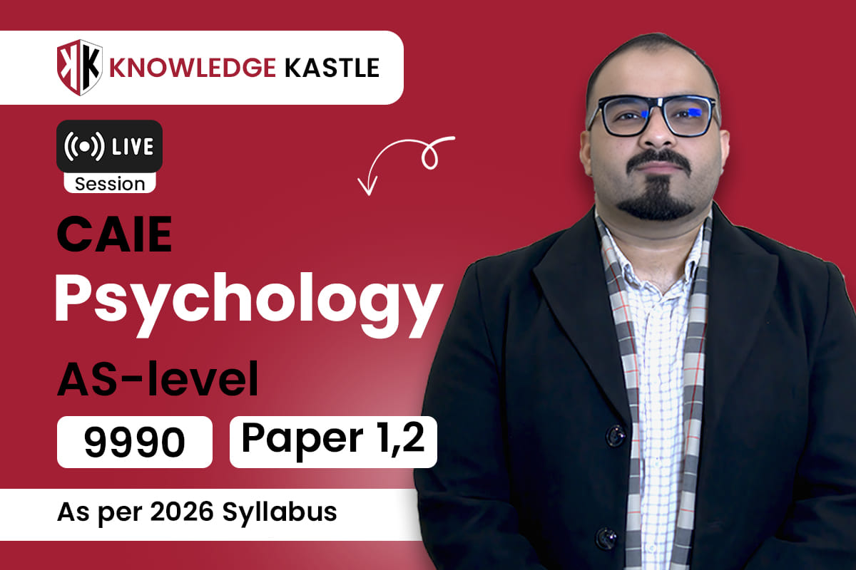Live Session 📺 : AsLevel – Psychology 9990