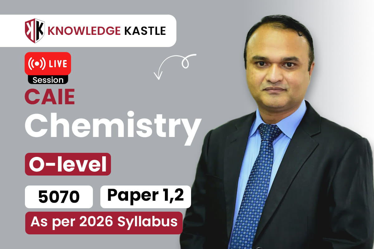 CHEMISTRY 5070 : OLEVEL : Live Session 📺