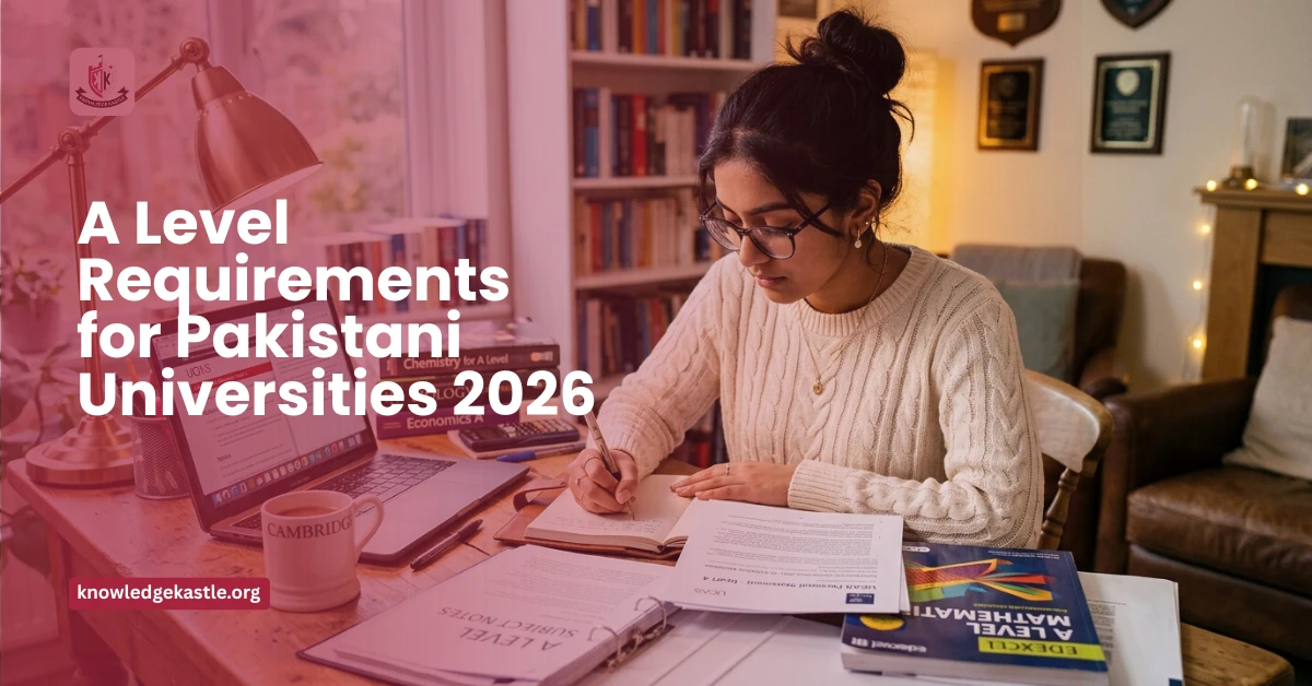 A Level Requirements for Pakistani Universities 2026